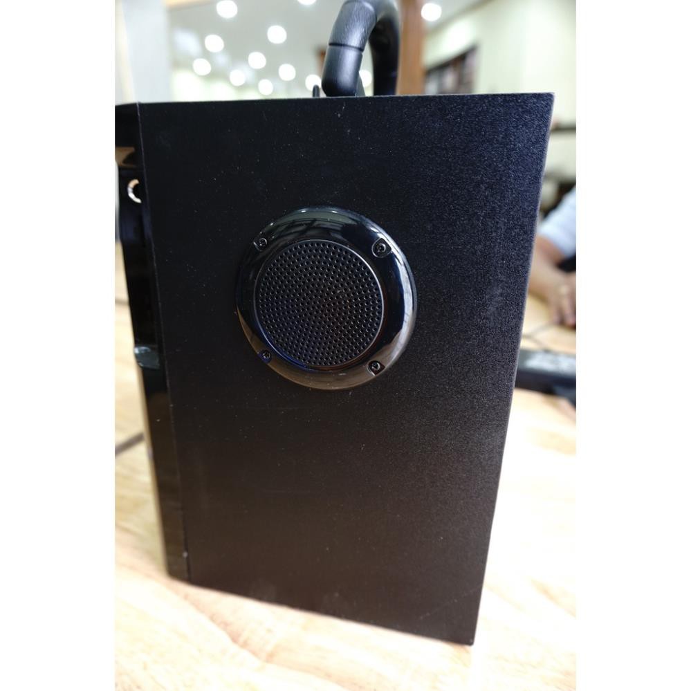 Loa bluetooth Xách tay Karaoke mini KAW K600, Tặng kèm Mic hát siêu hay, Dung lượng pin khủng, Màn led điều khiển