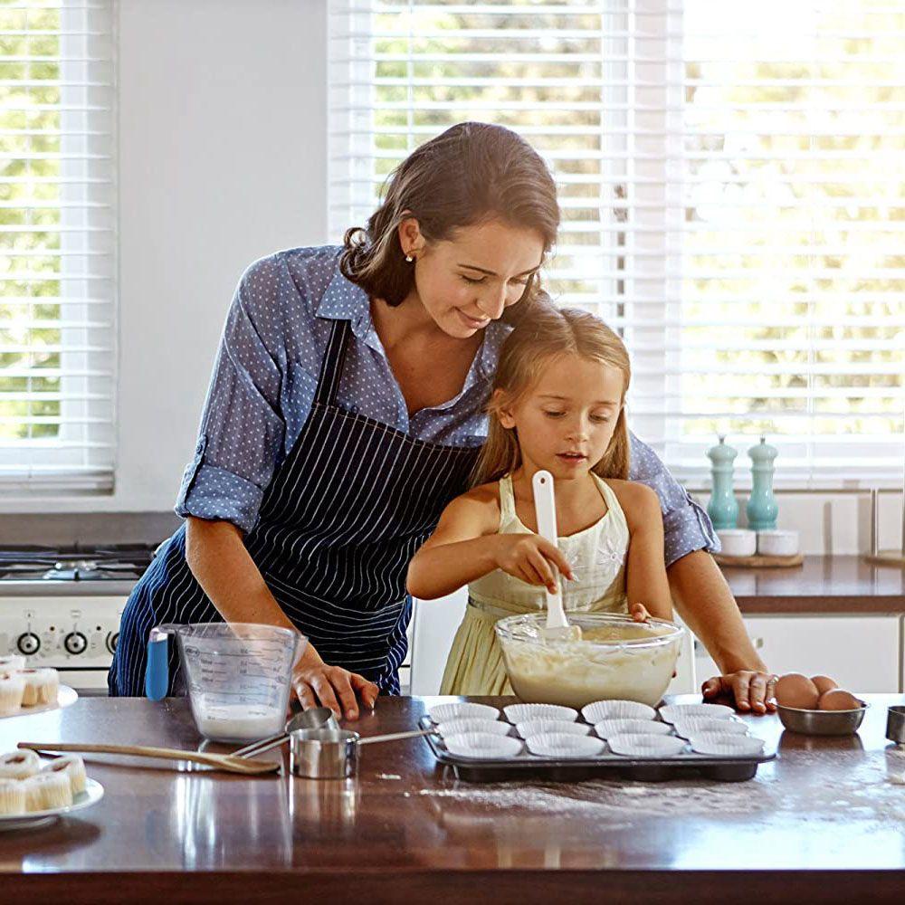 Bộ 3 Cốc Đo Lường Trong Suốt Có Thể Xếp Chồng Lên Nhau Tiện Dụng Cho Nhà Bếp