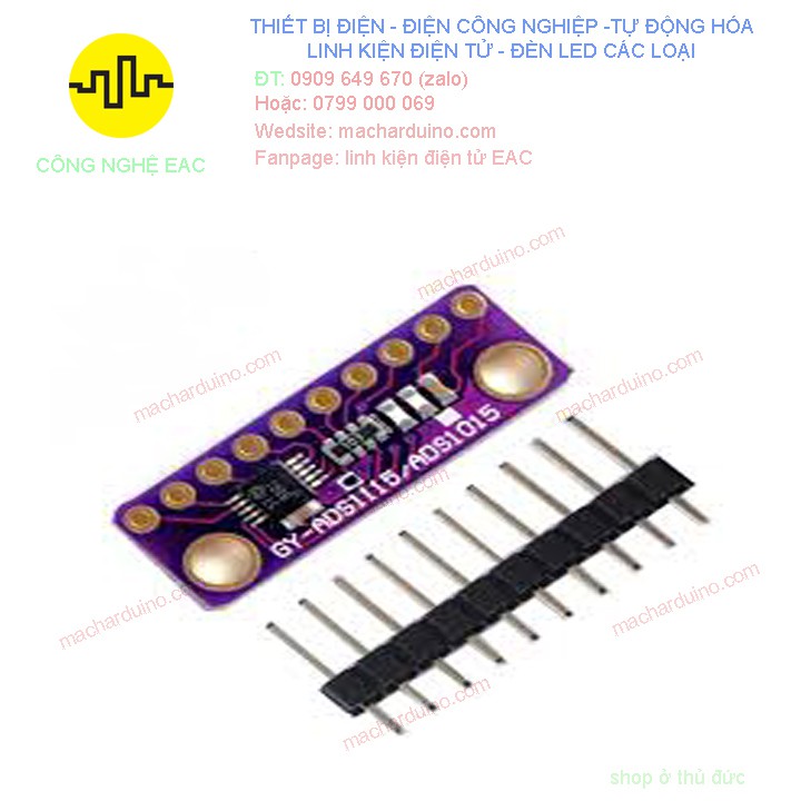 Mạch Chuyển đổi tín Hiệu ADC ADS1015 16 Bit 4-Channel I2C