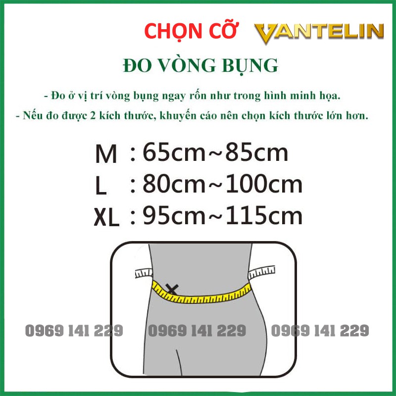 Đai bảo vệ cột sống VANTELIN, Số 1 Nhật Bản, giảm đau lưng, cố định cột sống, giảm thoái hóa, thoát vị đĩa đệm