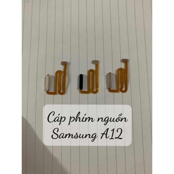 Cáp nguồn liền phím samsung A12, cáp vân tay A12