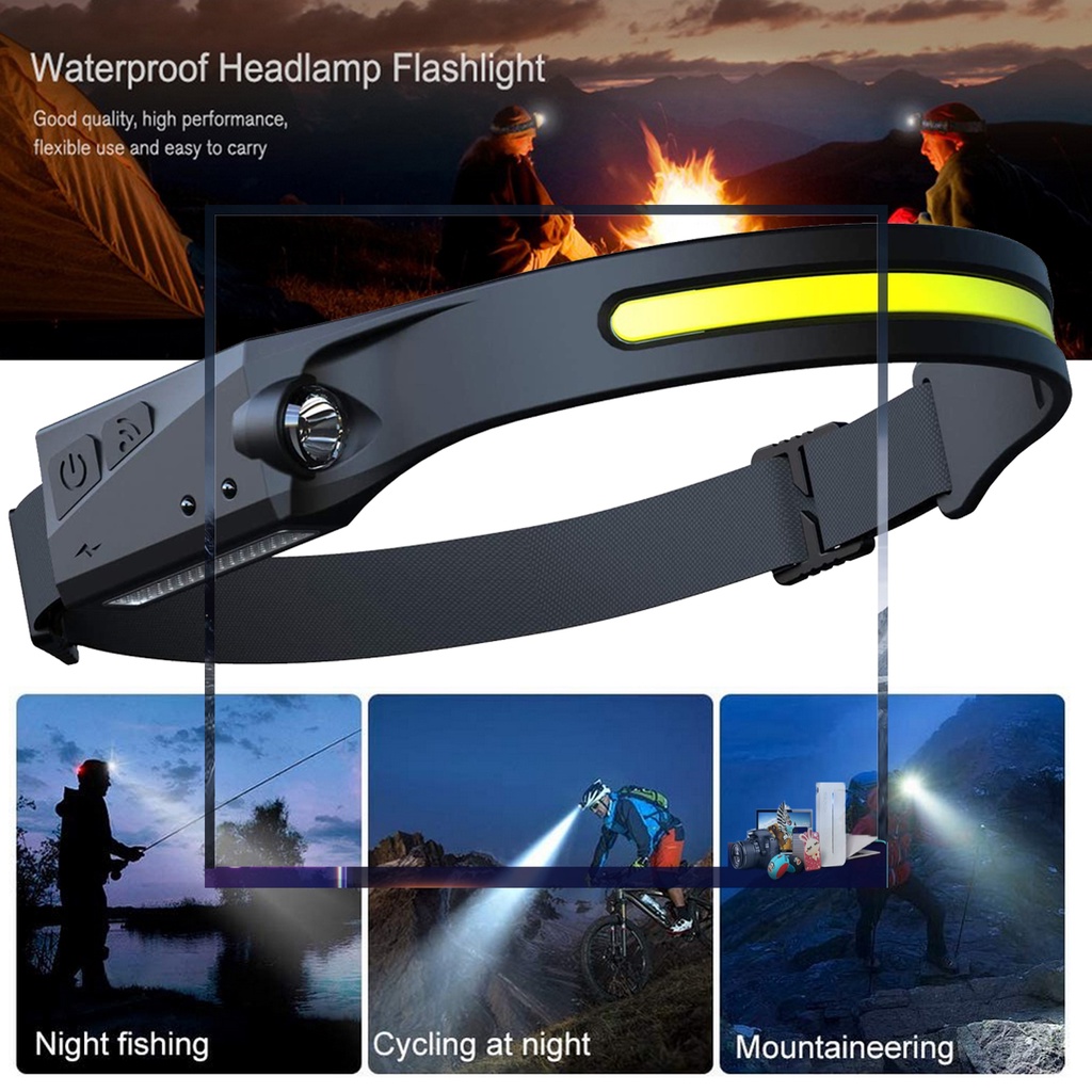 Đèn LED đeo trán chống thấm nước 350lm