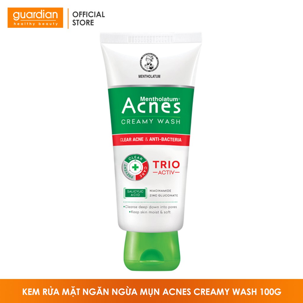 Kem rửa mặt ngăn ngừa mụn Acnes Creamy Wash 100g