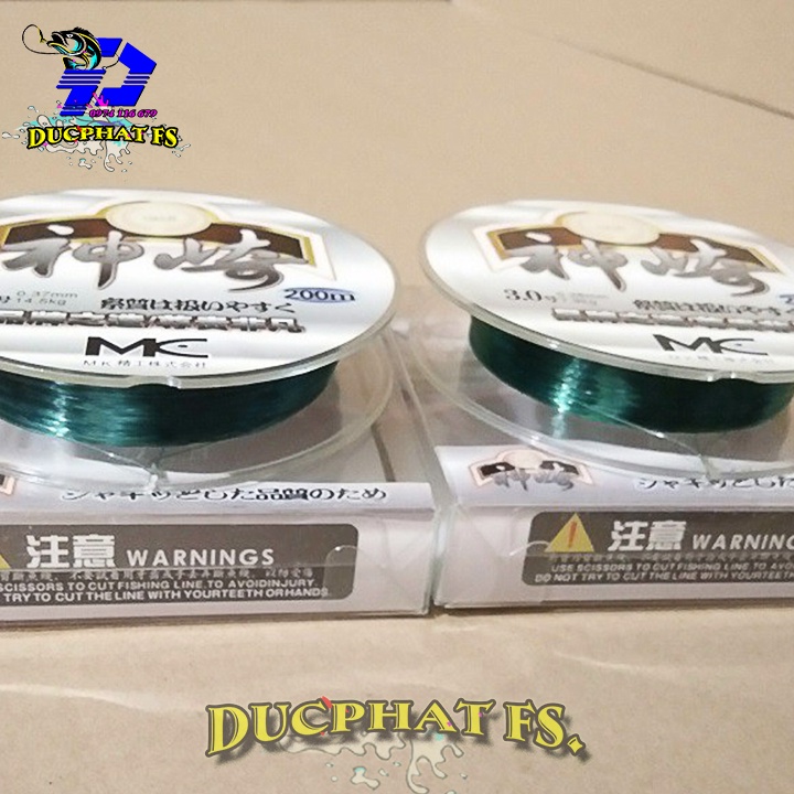 Dây Cước Câu Cá MK 200m, Dây cước trục câu cá.