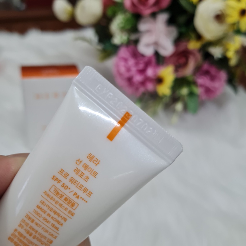 Kem chống nắng Hera protector 15ml + leport 15ml (Xả kho, date T7/2023)