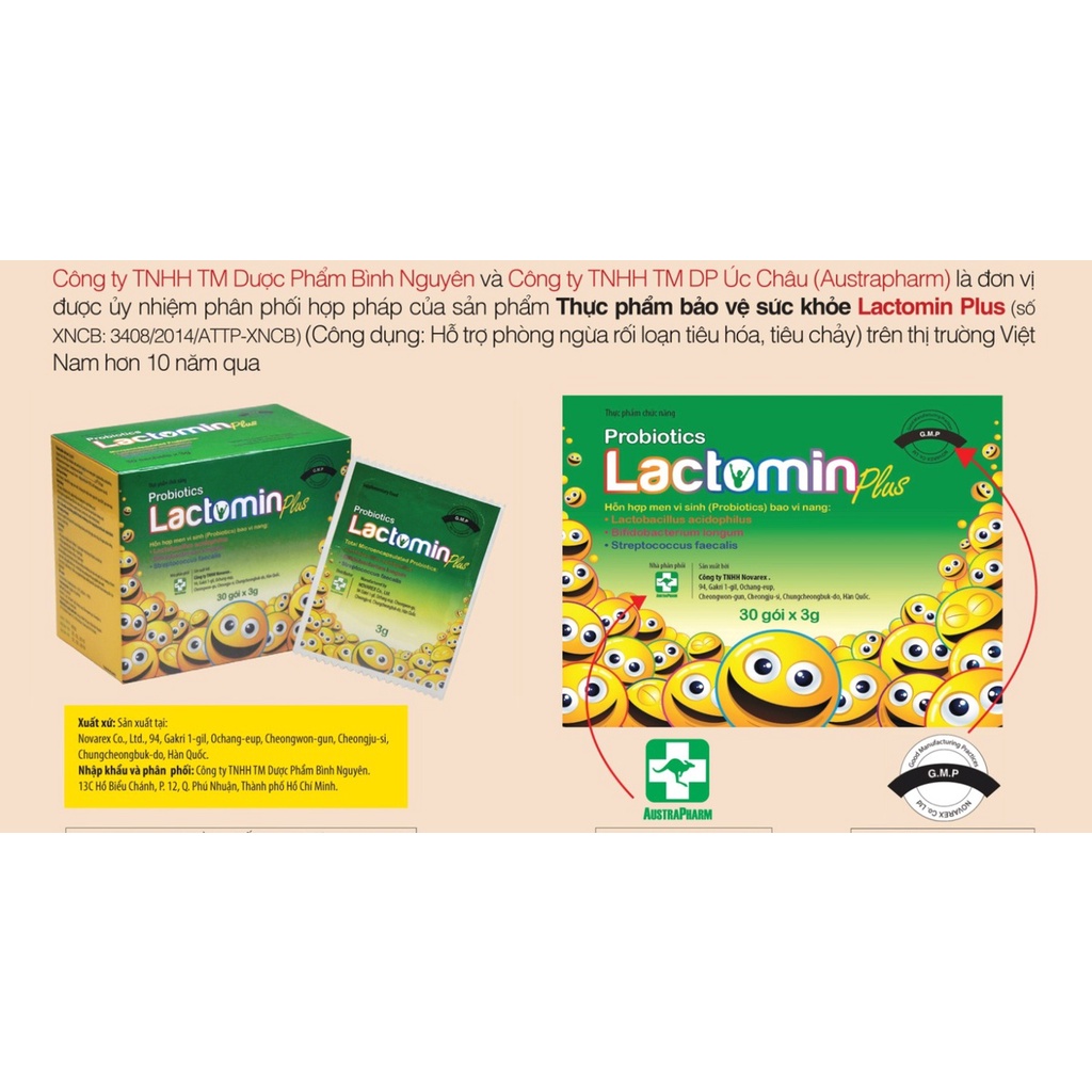 LACTOMIN VIÊN & LACTOMIN PLUS GÓI - MEN VI SINH HÀN QUỐC, BỔ SUNG LỢI KHUẨN, CÂN BẰNG HỆ VI SINH ĐƯỜNG RUỘT