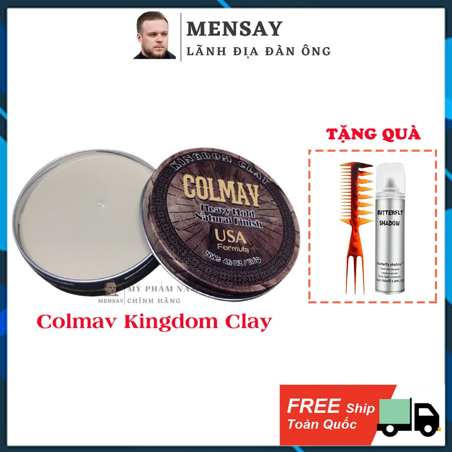 Sáp vuốt tóc Colmav Kingdom Clay - chính hãng 100% COLMAV