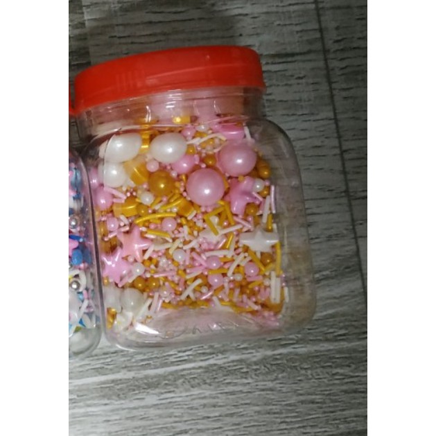 Lọ 100g kẹo bi đường trang trí bánh kem, kẹo bông đường trang trí | BigBuy360 - bigbuy360.vn