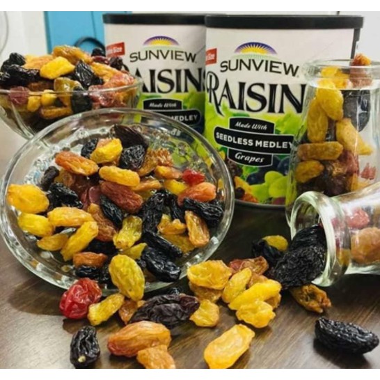 ( ảnh gốc + video  ) Nho Khô Mỹ SUNVIEW RAISINS loại hỗn hợp_tinhhoatrathaomoc