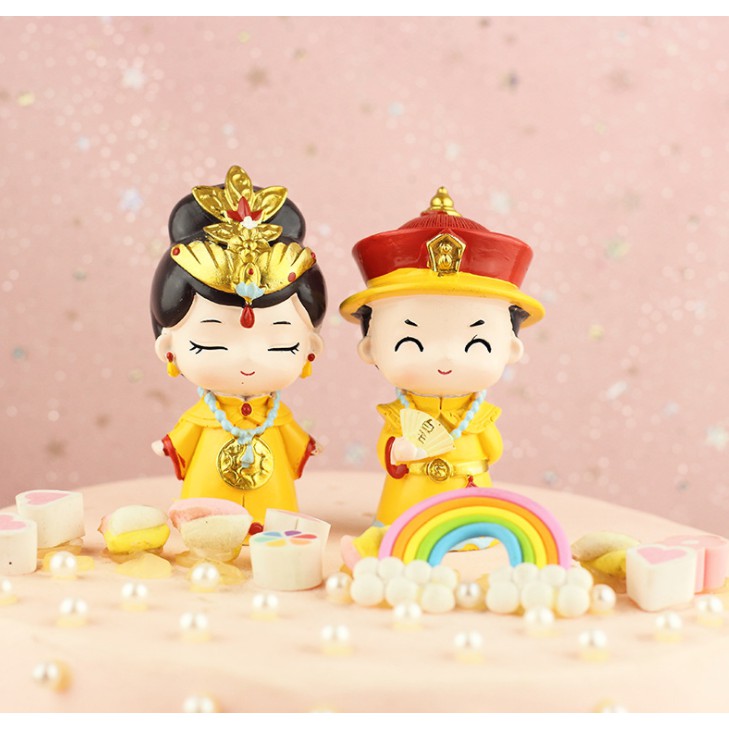 Trang trí nội thất oto bộ đôi Hoàng Đế Vương Hậu Decor trang trí phòng khách, bàn làm việc