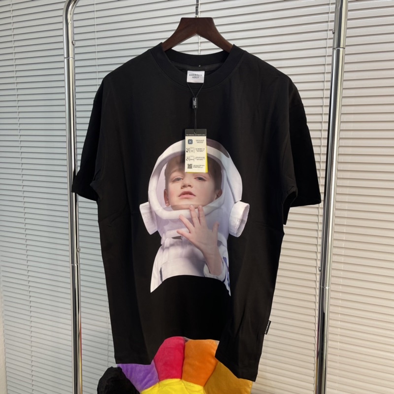 ⚡️ - Áo thun ADLV BABY FACE SHORT SLEEVE T-SHIRT BLACK ASTRONAUT, tee adlv