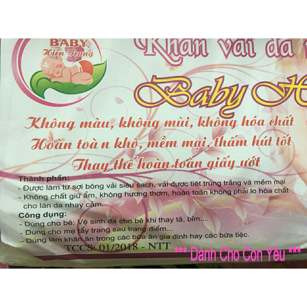 Khăn vải khô đa năng cho bé