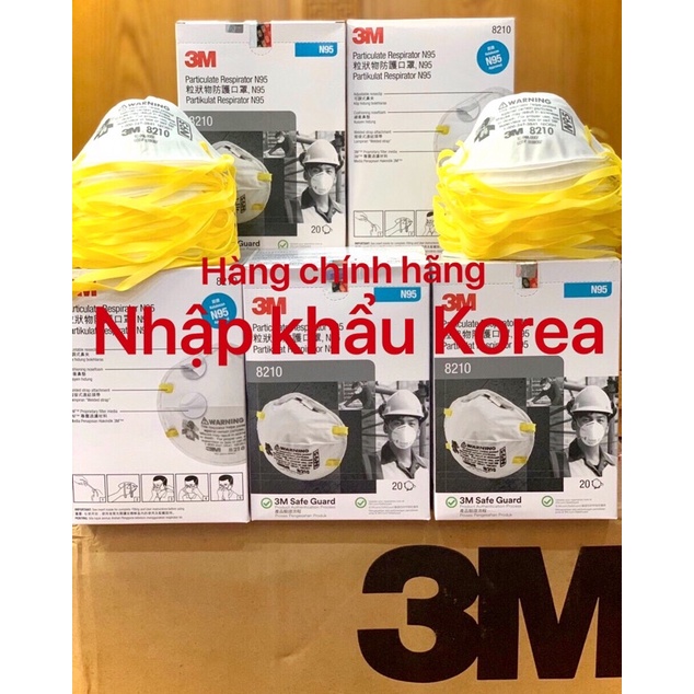 Khẩu trang 3M N95 8210 1860 9105 9541V 9001V 9001 N90