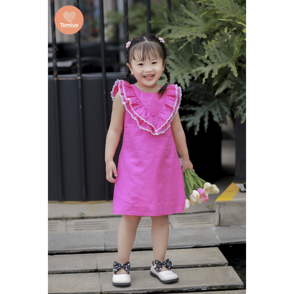 Đầm Cho Bé Gái Tamiuy Thiết Kế Xẻ Hình Tim Sau Lưng Dáng Cổ Bèo Phong Cách Ngày Hè Đơn Giản Cho Bé Từ 6 Tháng - 1 Tuổi