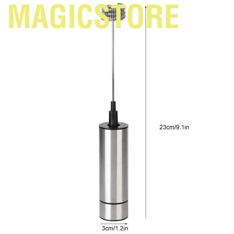 Magicstore Stainless Steel Coffee Stirrer Mixer Blender Electric Egg Beater Milk Frother Home Kitchen Utensils