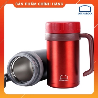 Cốc giữ nhiệt có tay cầm Lock 500ml màu đen