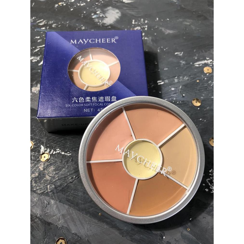 Kem che khuyết điểm tạo khối 6 Ô MÀU KHÁC NHAU cao cấp Maycheer | BigBuy360 - bigbuy360.vn