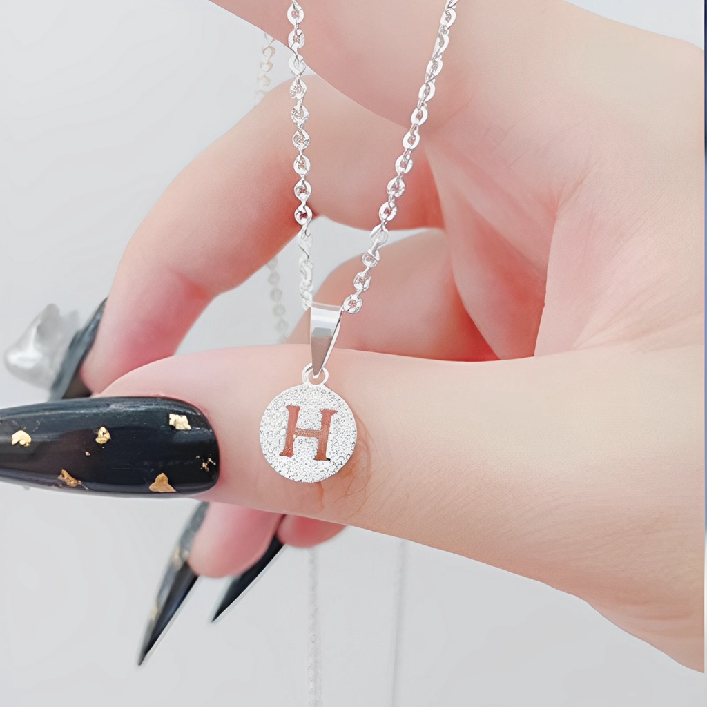 Dây chuyền bạc ANTA Jewelry T9921 mặt chữ tương ứng với tên tùy chọn
