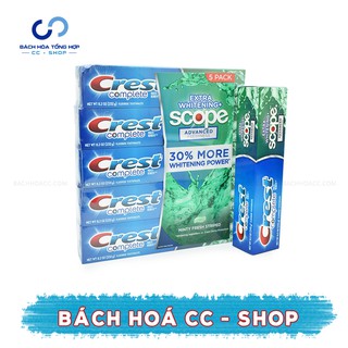{Date 2021}-Kem Đánh Răng Crest Complete Extra Scope Whitening Plus Scope 232g Của Mỹ