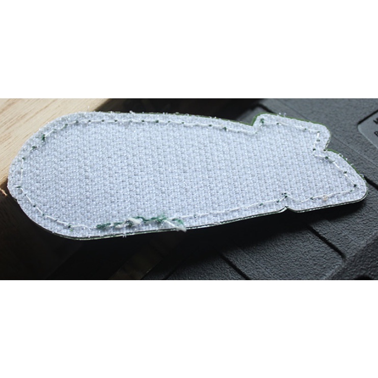 Patch PVC velcro cá mập BOM dán ba lô, nón , quần áo , túi xách