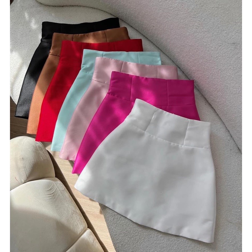 💖BÁN SỈ💖Chân váy TAFTA 6 màu loại đẹp có lót quần