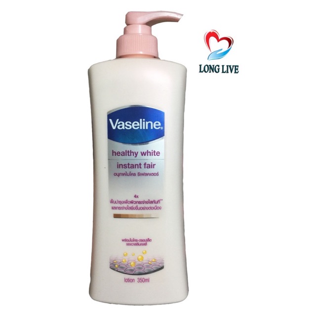 Sữa Dưỡng Thể Sáng Da Vaseline Healthy White Instant Fair 350ml