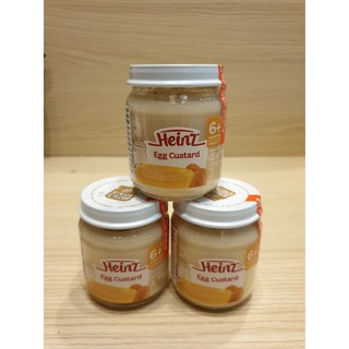 Combo 3 lọ Dinh dưỡng đóng lọ Custard trứng cho trẻ từ 6 tháng tuổi trở lên - Heinz Egg Custard
