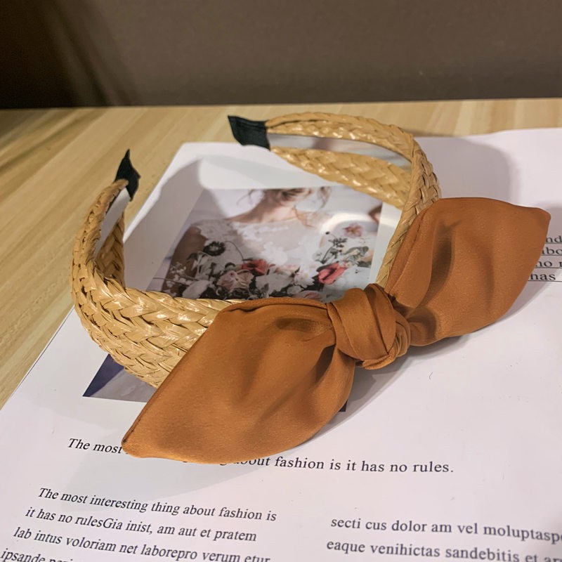 Bờm bản to chất cói vintage hot Korea Style