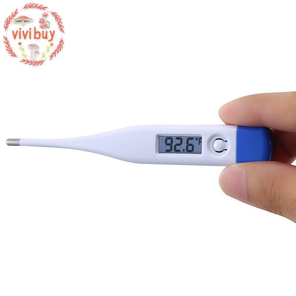 ✿vivi✿ 1 pcs Electronic thermometer Digital display lcd display Ming prompt and memory function measurement accuracy 