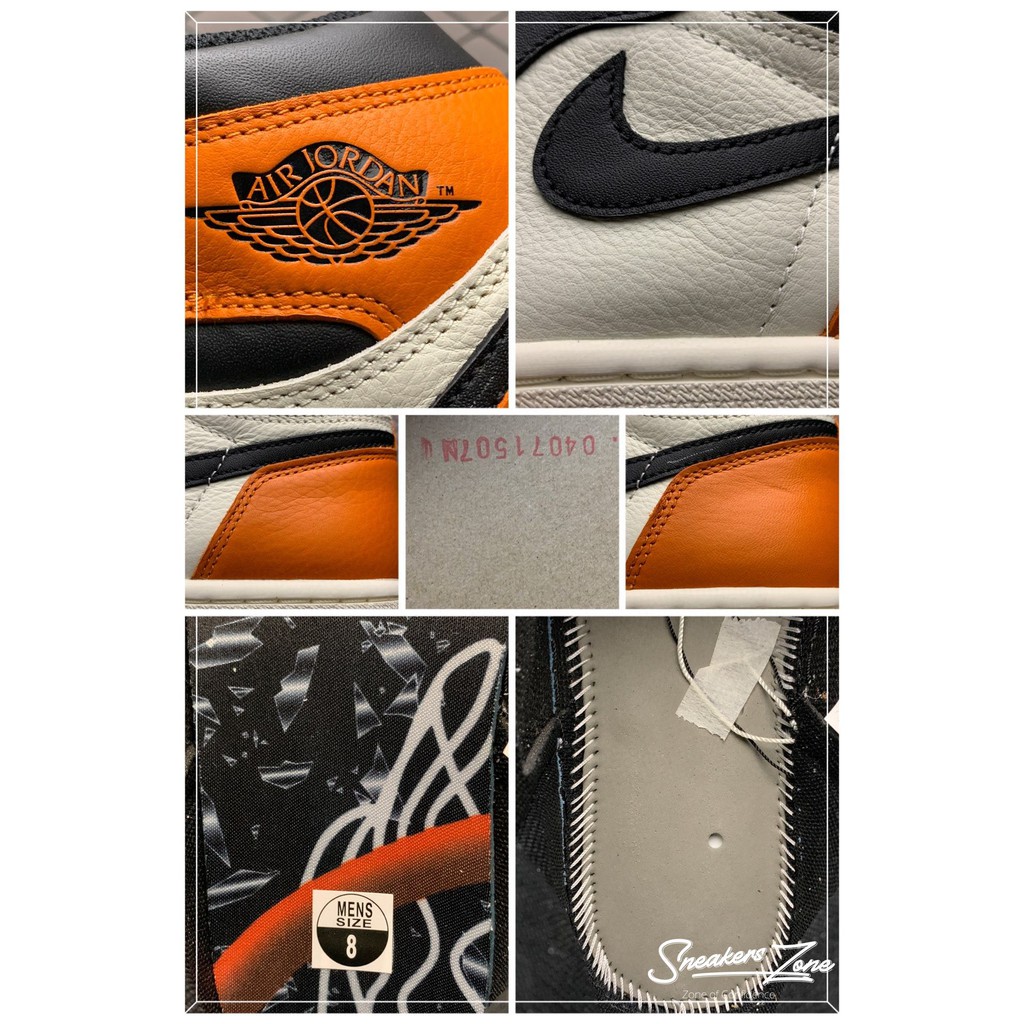 (FREESHIP+HỘP+QUÀ) Giày Thể Thao Sneakers AIR JORDAN 1 Retro High Shattered Backboard màu cam đen mũi cam cho nam và nữ