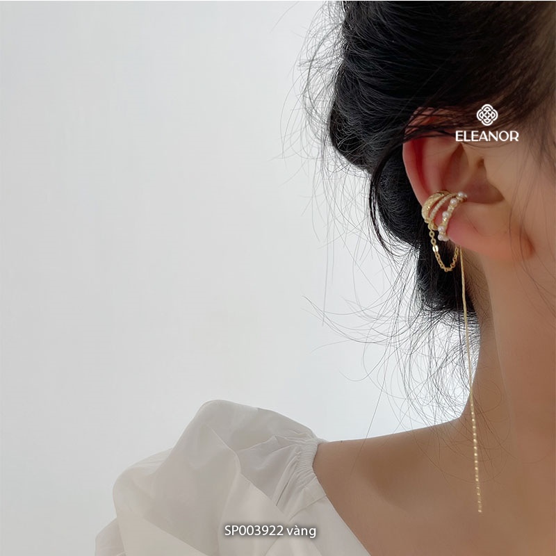 Bông tai nữ gắn vành tai đính đá ba vòng Eleanor Accessories phụ kiện trang sức cá tính ( một chiếc )