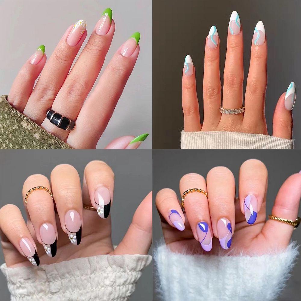 Hộp 24 Móng Tay Giả Thời Trang Cho Nữ