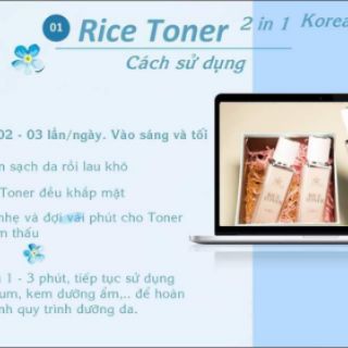Nước hoa hồng rice toner Anthy