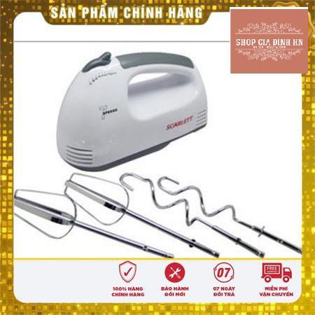 Máy Đánh Trứng Cầm Tay Cao Cấp Scarlett - 180W và 7 Tốc độ - TẶNG 2 QUE NHÀO BỘT