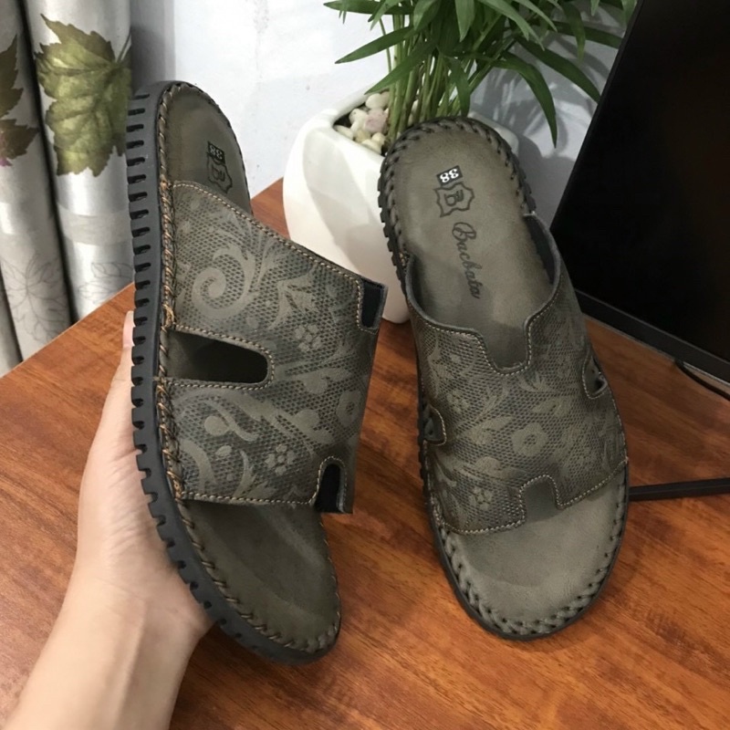 Dép Da Nam Đế Khâu Mẫu Hot Nhất 2023