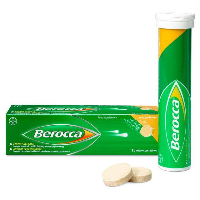 Viên sủi bổ sung Vitamin Berocca Performance Mango Hương Xoài 10 Viên <0305773>