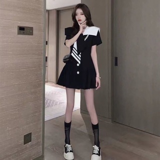 đầm phối trắng đen 45-75 kgs bigsize