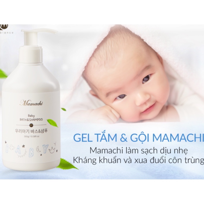 [CHÍNH HÃNG MAMACHI] GEL TẮM VÀ GỘI CAO CẤP CHO BÉ MAMACHI – GEL TẮM CHO BÉ