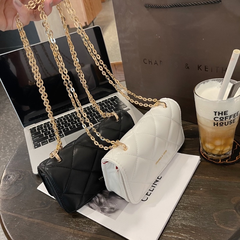 Túi xách nữ CNK ô trám mini da mịn 2mau s18cm hot 2022 #shopxuhướng