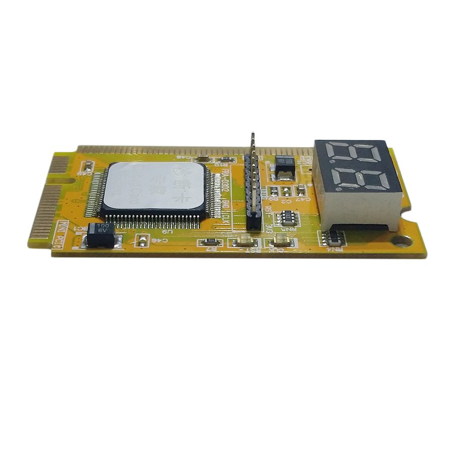 Card chuẩn đoán Mini PCI PCI-E lpc cho máy tính , laptop 3 trong 1，kim loại kích thước 5x3x1cm