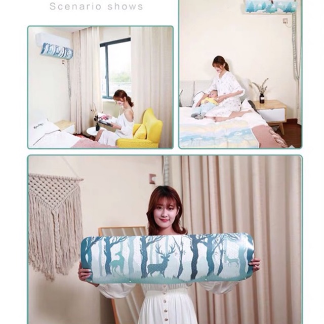 Tấm chắn tản gió điều hoà ngăn ngừa viêm họng cho bé và gia đình