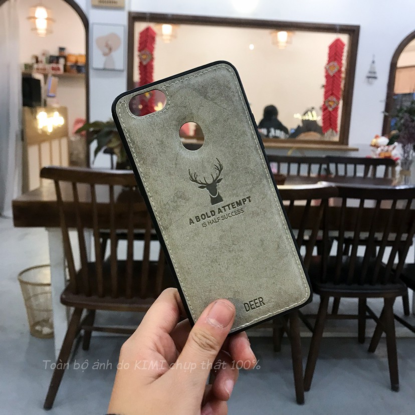 Ốp lưng phủ vải deer xám dành cho XIAOMI Mi 6 (Ảnh chụp thật)