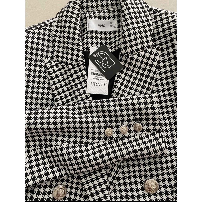 Áo blazer zr hoạ tiết sành điệu