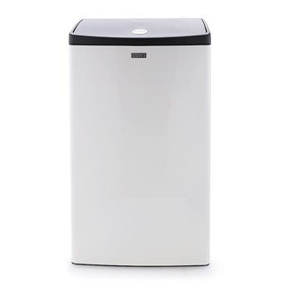 Thùng rác fitis mega nhấn vuông màu trắng stl2-904