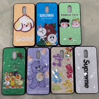 Ốp lưng Samsung Galaxy J7 Pro /J7 Plus viền dẻo lưng giả đá 4D kute