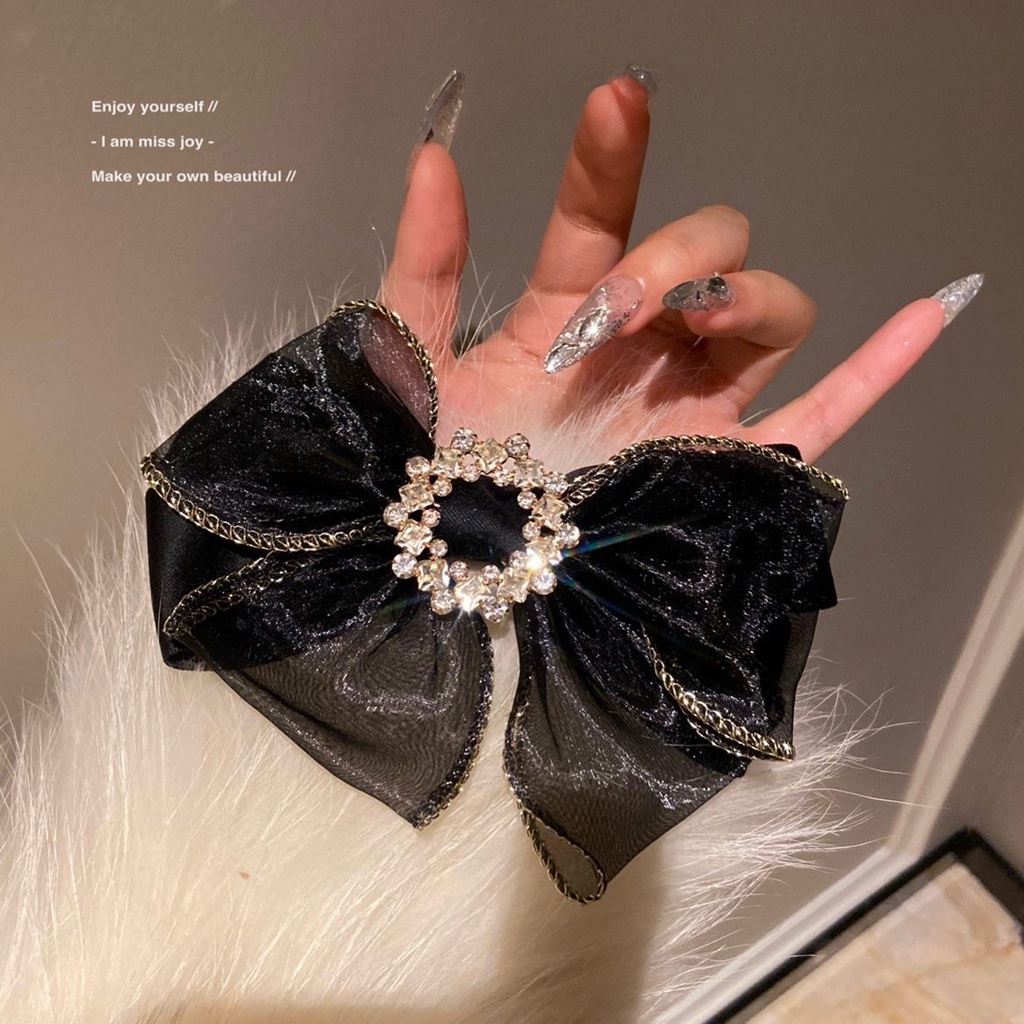 Dây Buộc Tóc Thắt Nơ Cỡ Lớn Phong Cách Hàn Quốc Xinh Xắn Cho Nữ