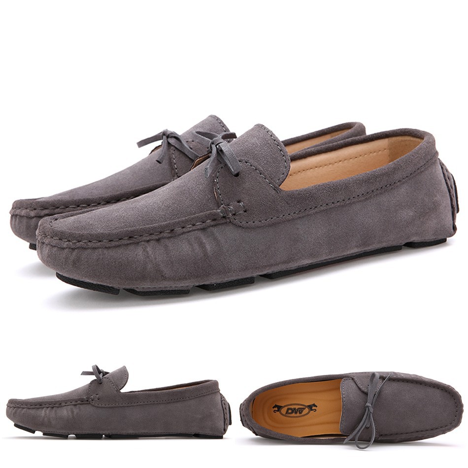 Giày da lộn chất liệu da bò thật thời trang sang trọng lịch lãm cho nam