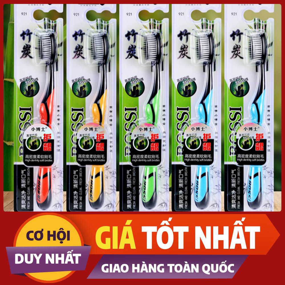 Bàn chải Bossi 921- Bàn chải đánh răng than tre hoạt tính bán chạy nhất Hàn Quốc