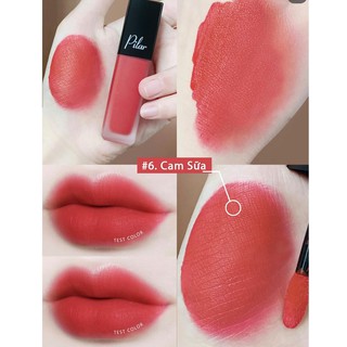 [06] Cam Sữa - Son Kem Lì Không Chì Pilar Màu Cam Sữa