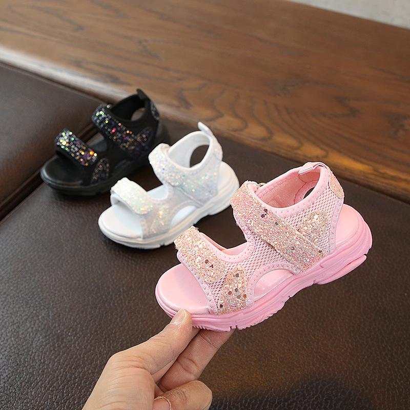Xăng đan đế mềm chống trượt cho bé gái size 21-30